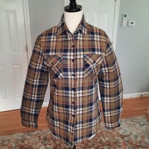 Vintage plaid shirt jacket
